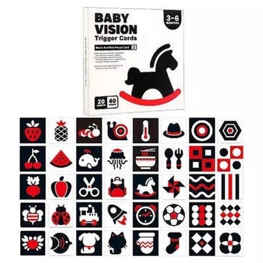 Cărți vizuale pentru bebeluși Smart Baby - 20 buc