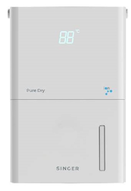Dezumidificator Singer - SDHM-20L PURE DRY Ion, 4 l, 400W, alb
