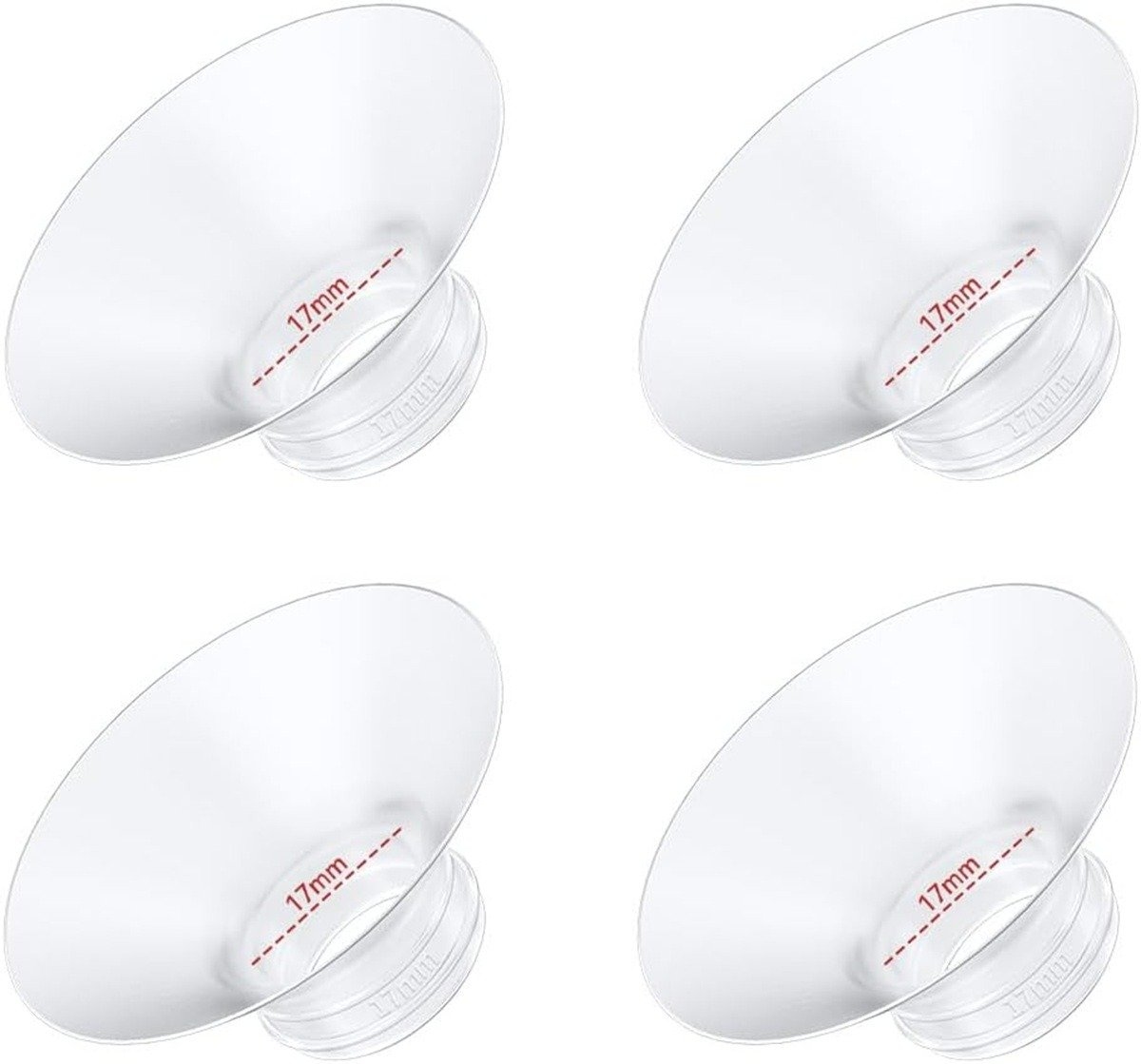 Inserție pentru flanșă Momcozy – 17 mm, 4 bucăți