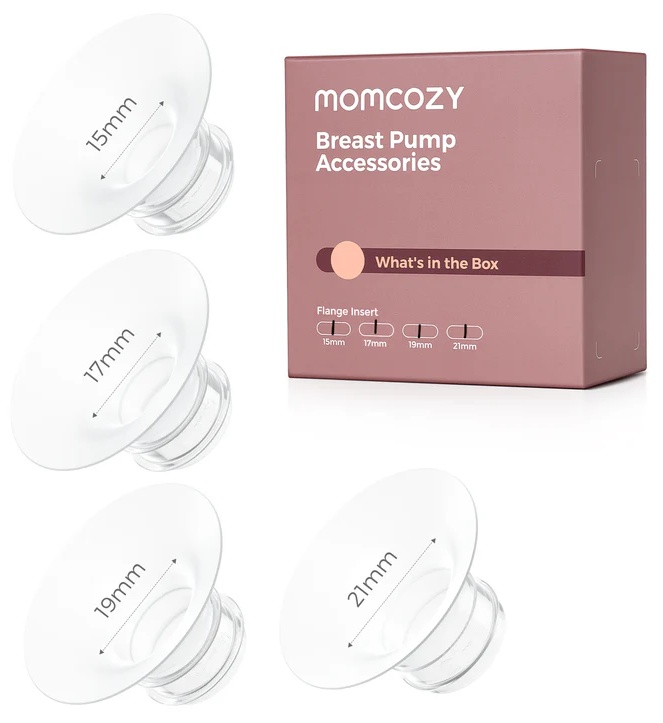Inserție pentru flanșă Momcozy – M5/M6/M9, 15/17/19/21 mm, 4 bucăți