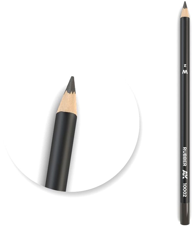 Creion pe baza de apa pentru modelat AK Interactive - Watercolor Pencil Rubber AK10002 (1 buc )