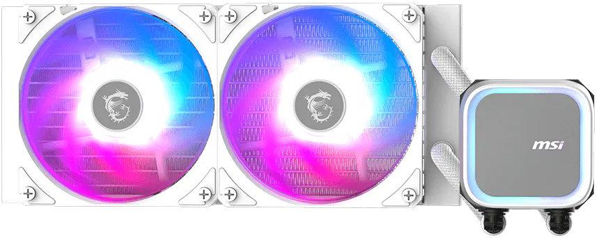 Sistem de răcire cu lichid MSI - MAG CORELIQUID A13 240, 2x 120 mm, alb