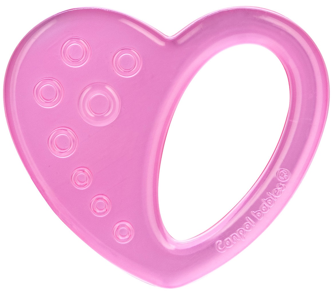 Jucarie pentru dentitie Canpol - Heart, roz