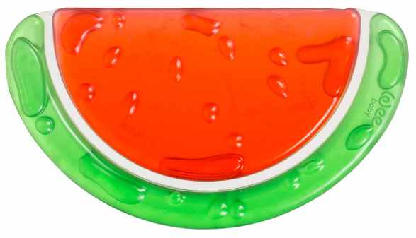 Jucărie pentru dentiție pe apă Wee Baby - Funny Colored, pepene verde
