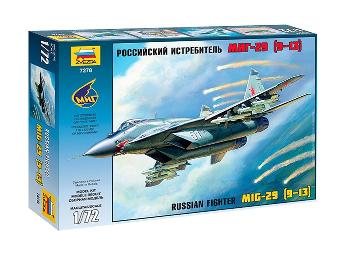 Model de ansamblu militar  -Avion de luptă rus MiG-29 (MiG-29, 9-13)