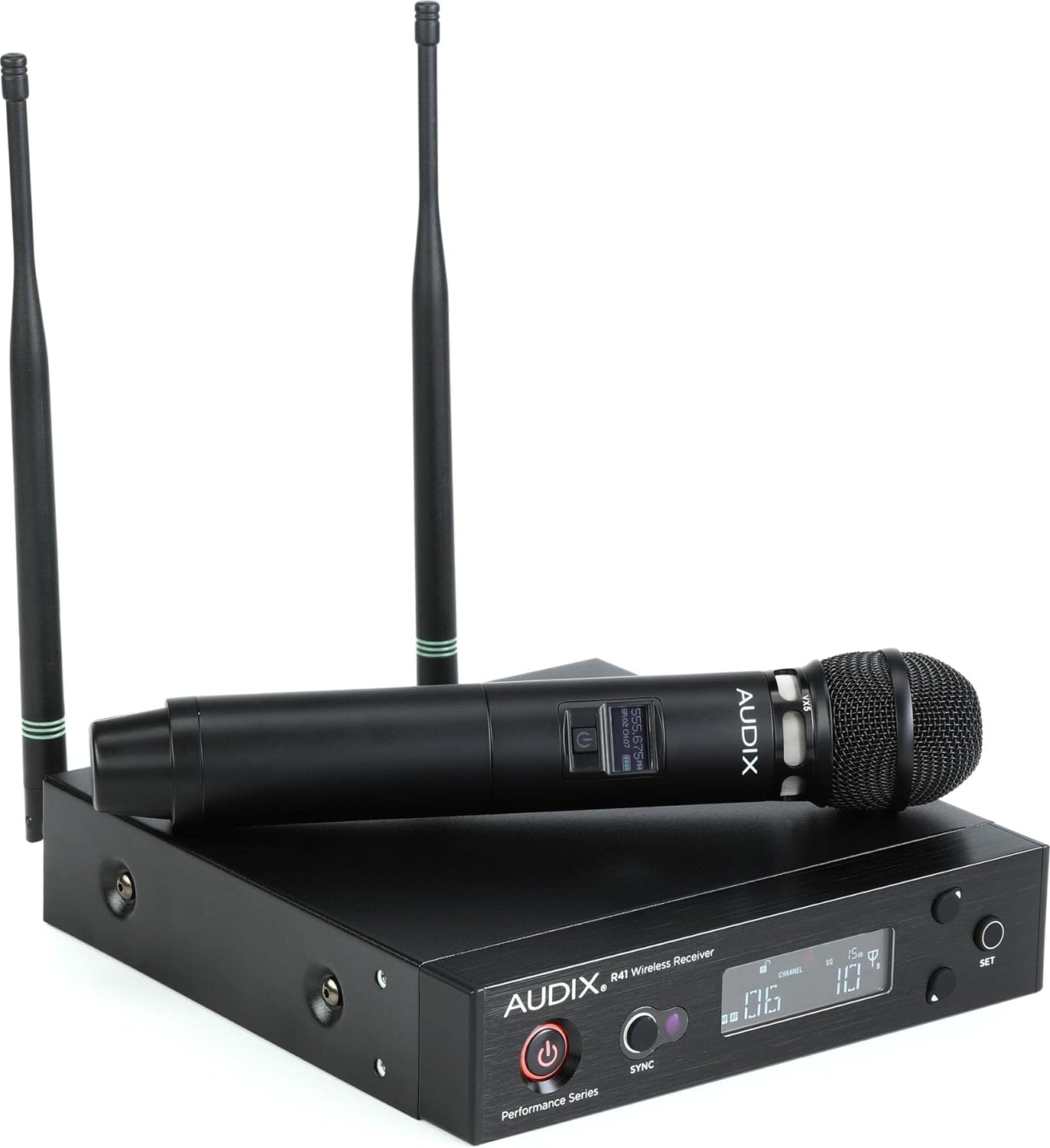 Microfon vocal cu receptor AUDIX - AP41 VX5A, negru