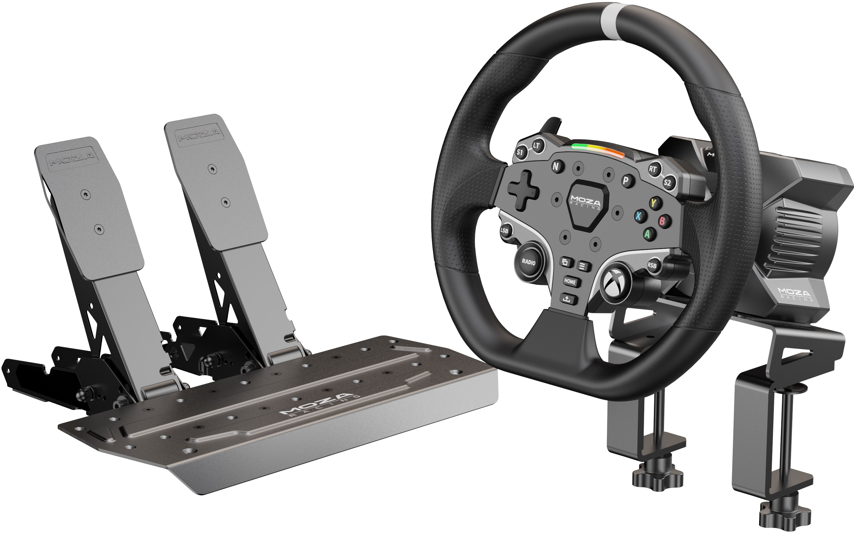 Volan cu pedale MOZA - R3, PC & Xbox, negru