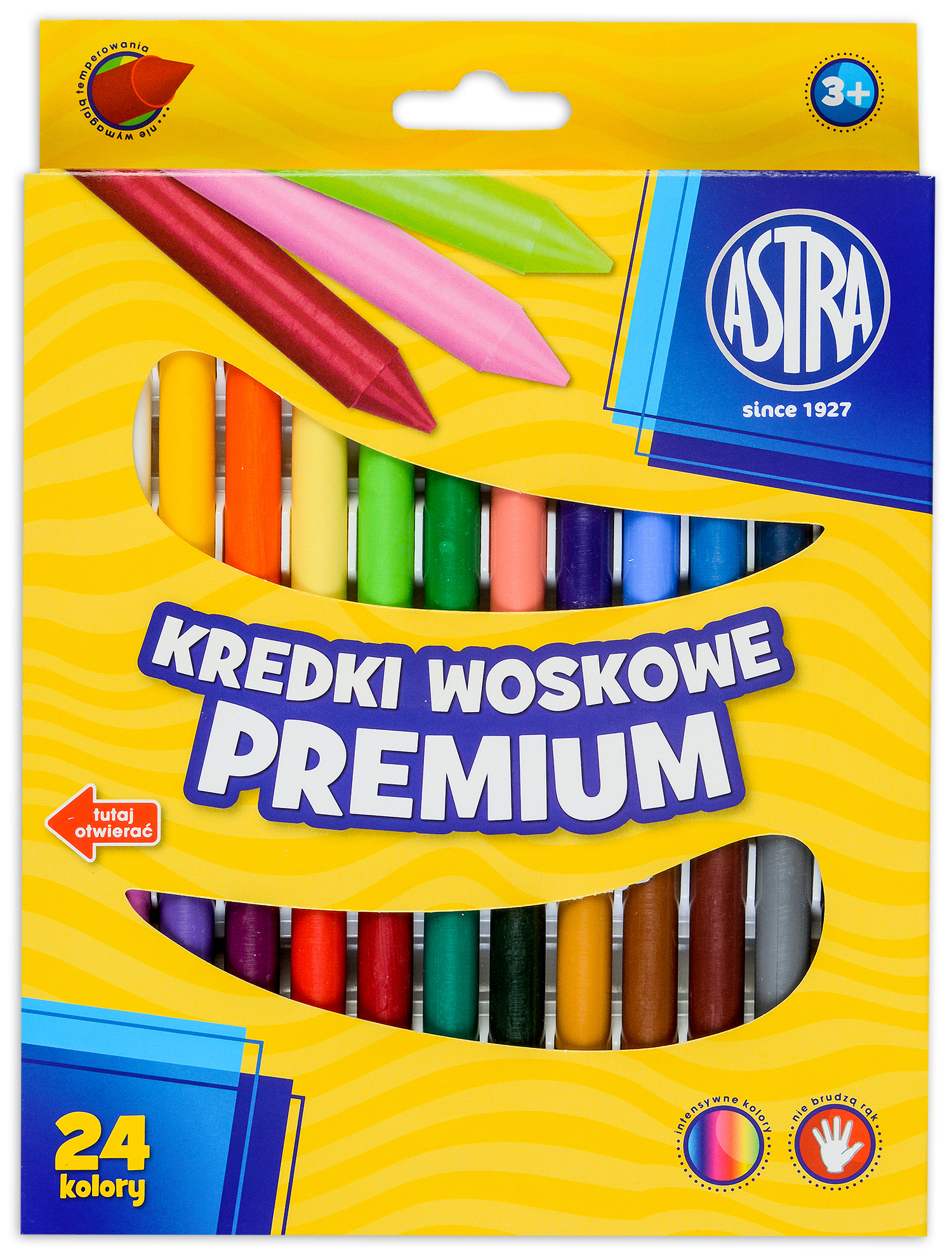 Pasteluri cerate Astra - Premium, 24 culori