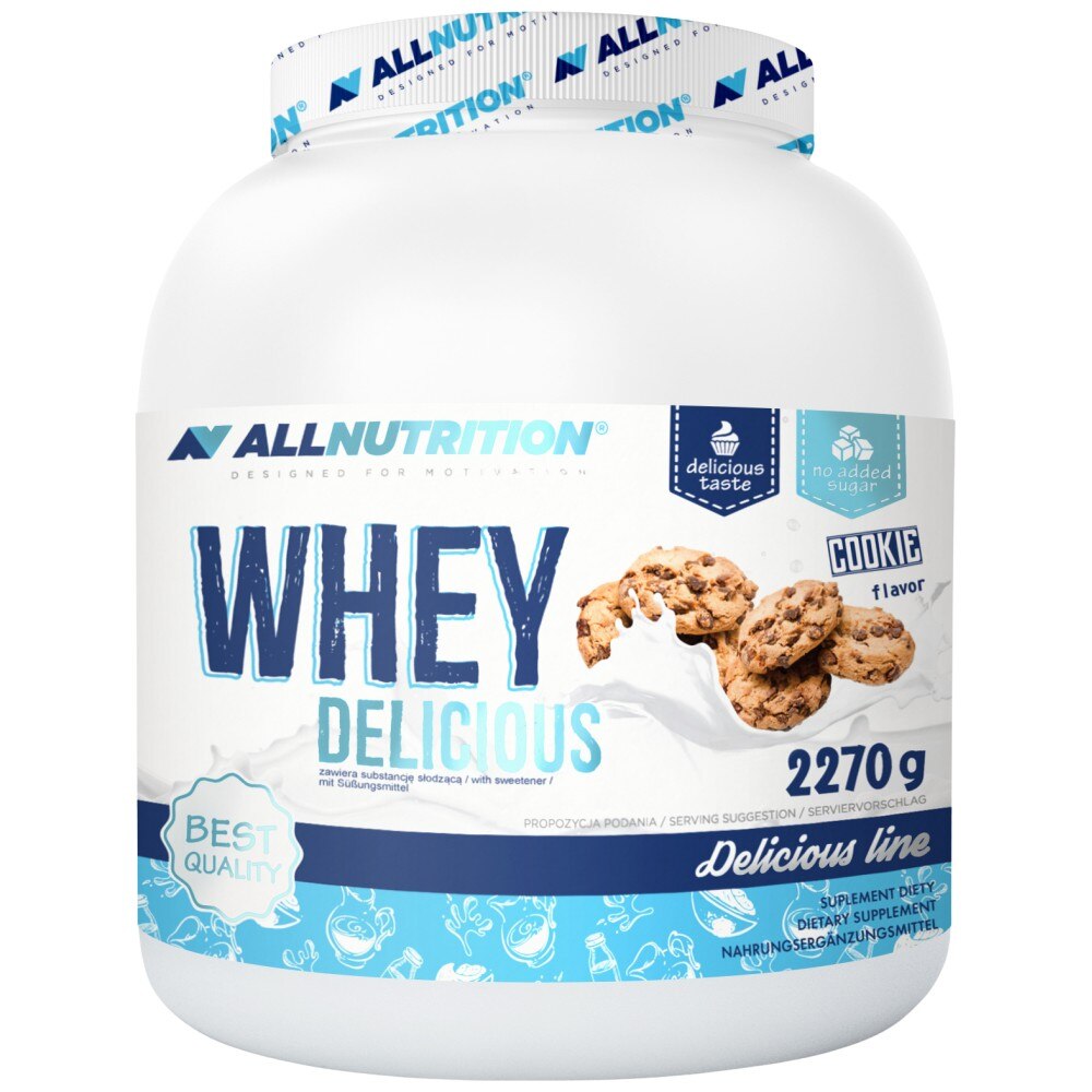 Whey Delicious, fursecuri cu cremă, 2.27 kg, AllNutrition