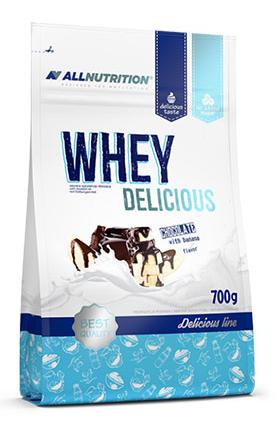 Whey Delicious, ciocolată cu banană, 700 g, AllNutrition
