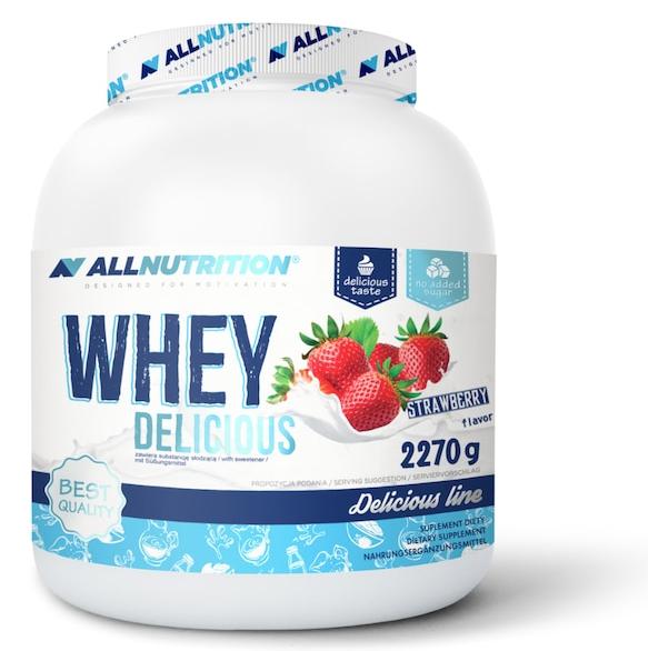 Whey Delicious, căpșună, 2.27 kg, AllNutrition