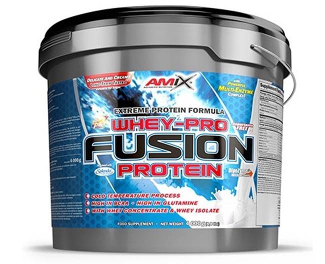Whey Pure Fusion, fursecuri cu cremă, 4000 g, Amix
