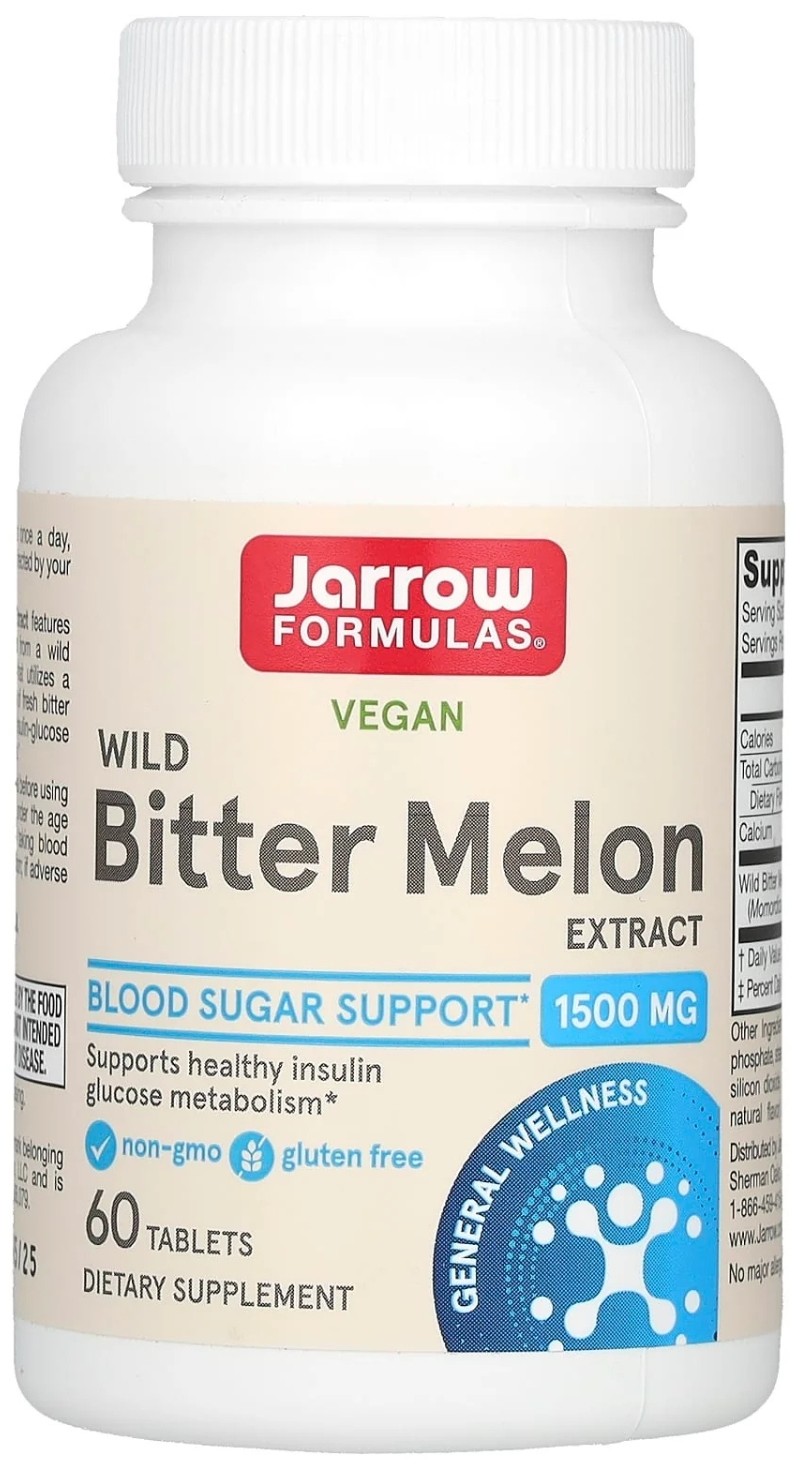 Wild Bitter Melon Extract, 1500 mg, 60 tablete, Jarrow Formulas