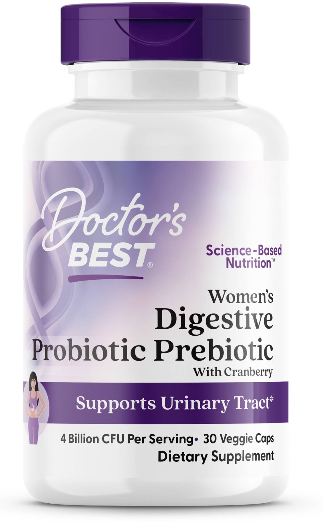Women's Digestive Probiotic Prebiotic, 30 capsule, Doctor's Best