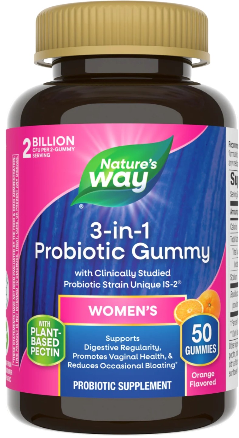 Women's Probiotic 3-in-1, 50 tablete de jeleu, Nature's Way