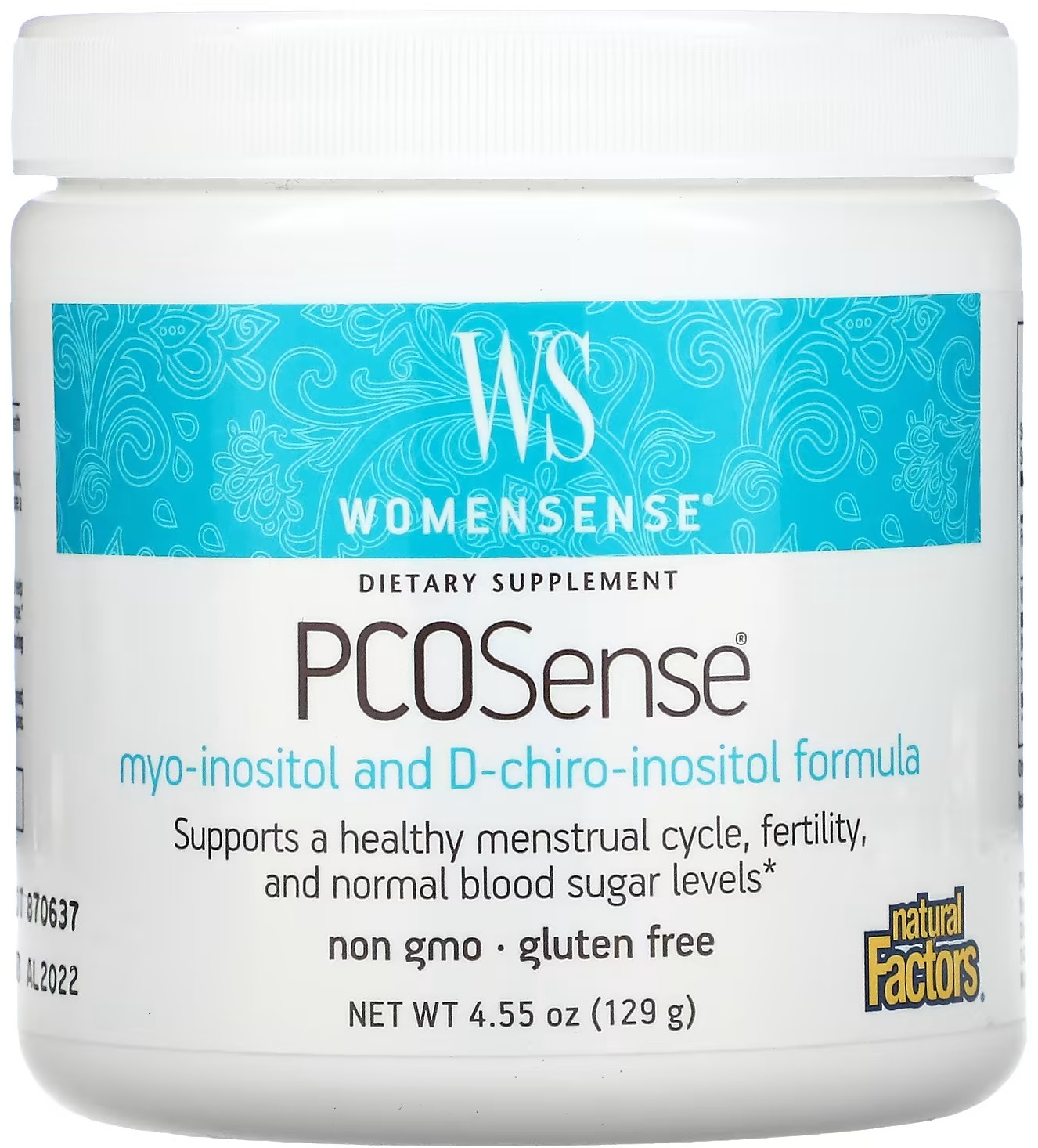 WomenSense PCOSense, 129 g, Natural Factors