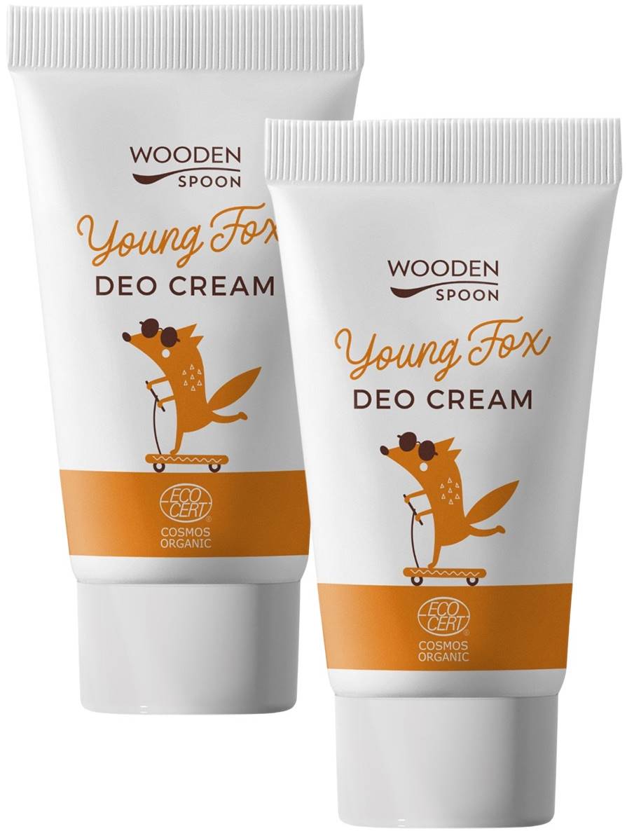 Wooden Spoon Set - Deodorant cremă Young Fox, 2 х 40 ml