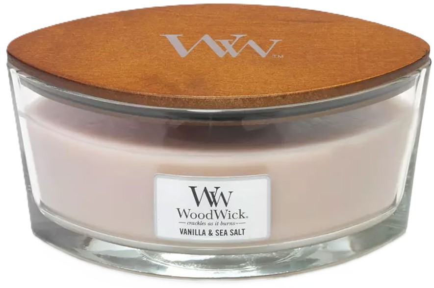 WoodWick Lumânare parfumată Sea Salt Vanilla, 453.6 g