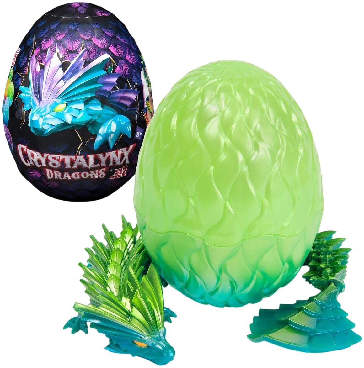 Ou cu o figură surpriză  Spin Master - CrystaLynx Dragons, 32 cm, sortiment