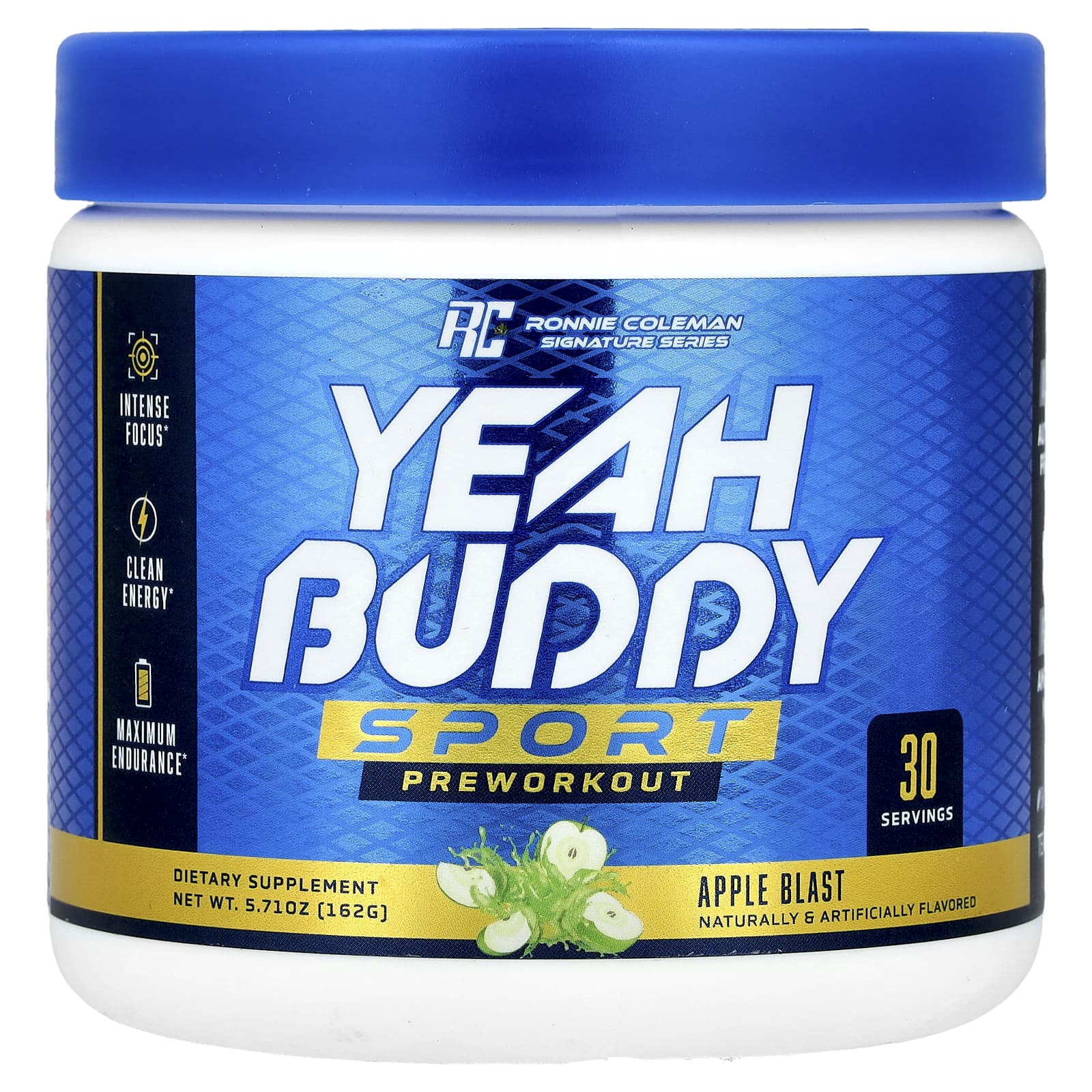 Yeah Buddy Sport Pre-Workout, Apple Blast, 162 g, Ronnie Coleman