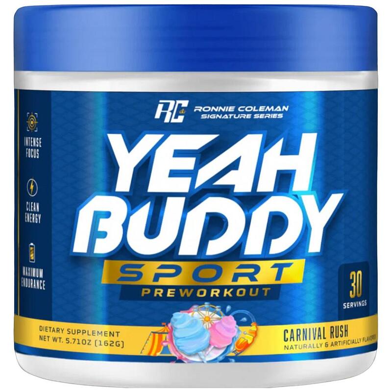 Yeah Buddy Sport Pre-Workout, Carnival Rush, 162 g, Ronnie Coleman