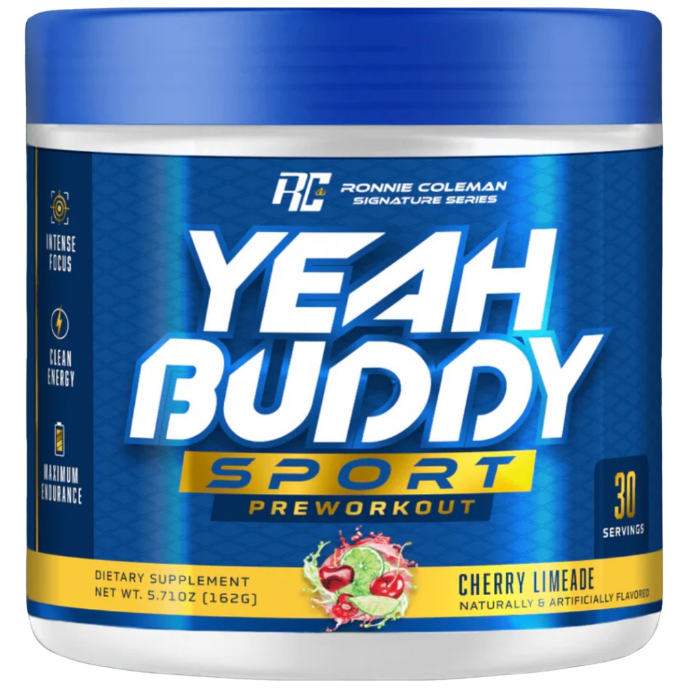 Yeah Buddy Sport Pre-Workout, Cherry Limeade, 162 g, Ronnie Coleman