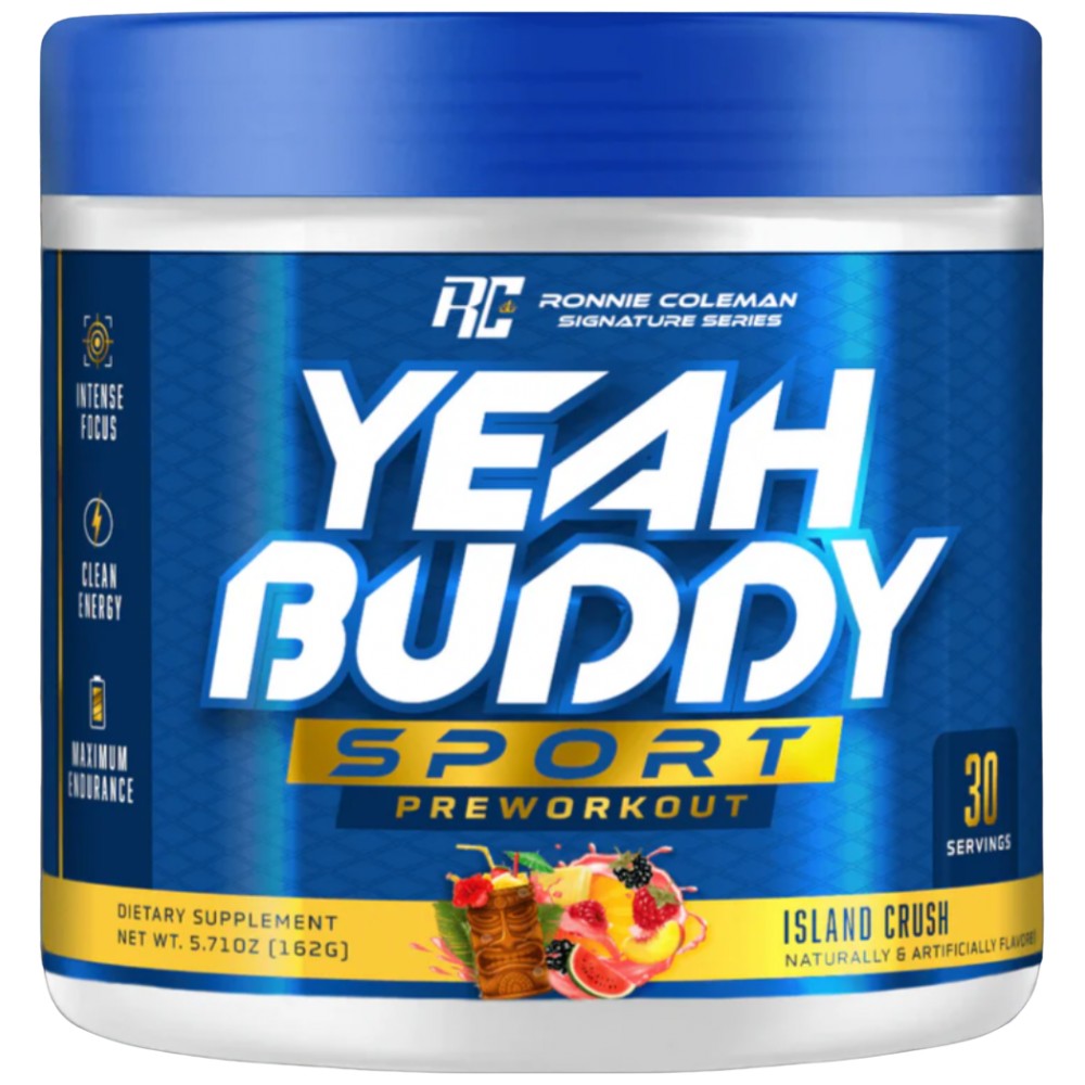 Yeah Buddy Sport Pre-Workout, Island Crush, 162 g, Ronnie Coleman