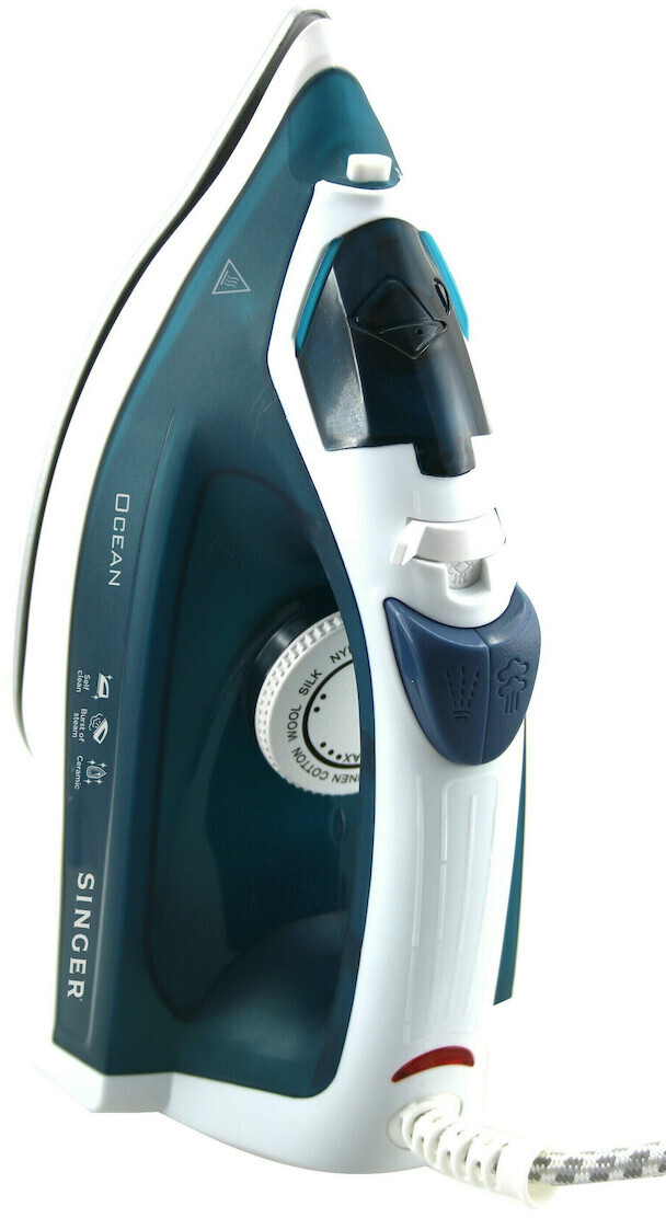 Fier de călcat Singer - Ocean STI-1715, 2000W, /min, albastru/alb