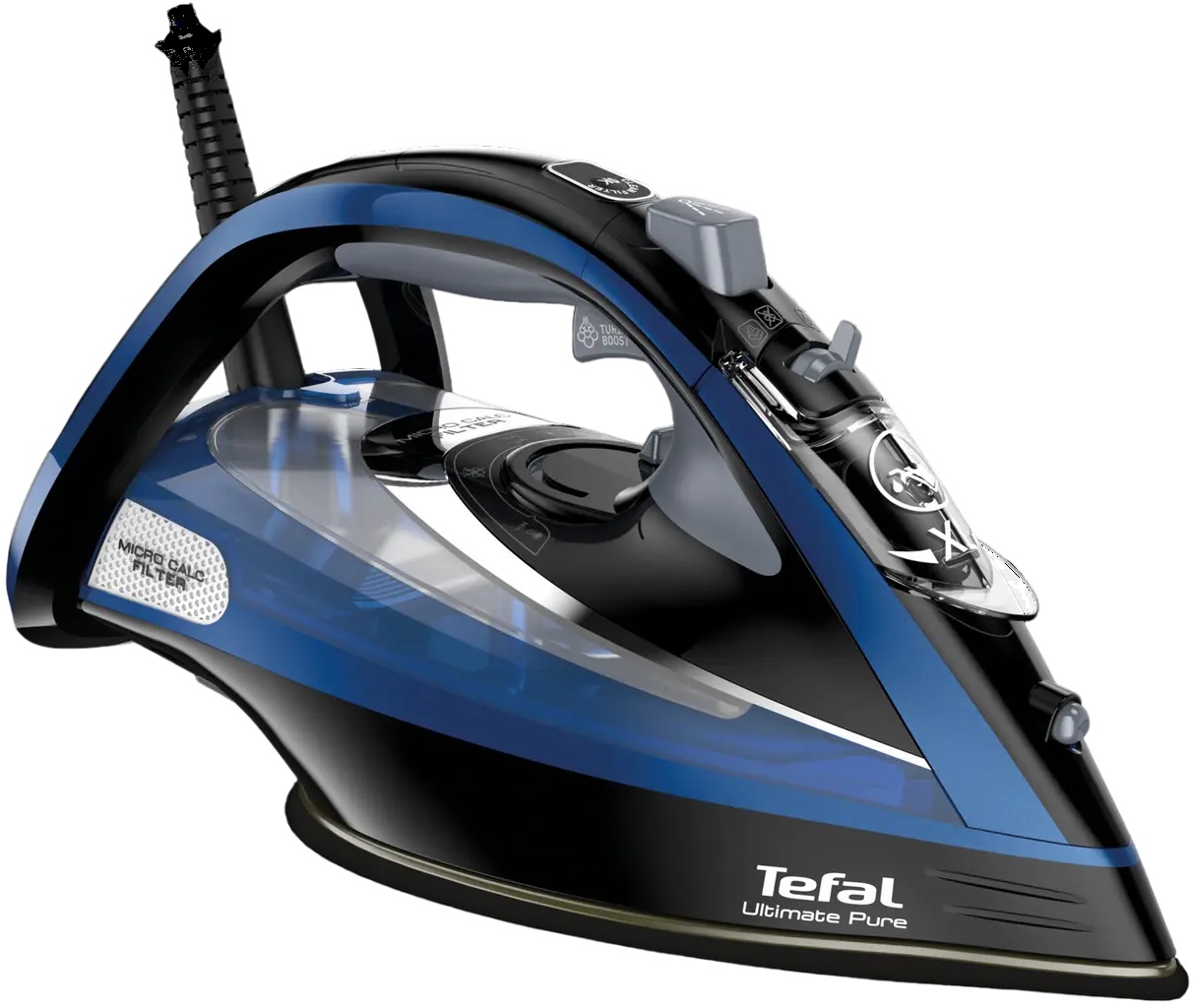 Fier de călcat Tefal - Ultimate Pure, 3200W, 60g/min, albastru