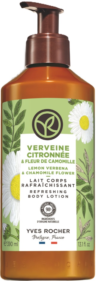 Yves Rocher Bain Nature Lapte de corp, verbenă cu lămâie și mușețel, 390 ml