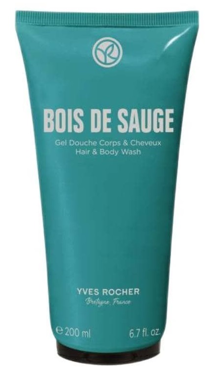 Yves Rocher Bois de Sauge Gel de duș  , 200 ml