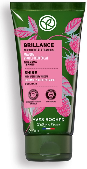Yves Rocher Brillance Mască pentru păr vopsit și strălucire, 200 ml