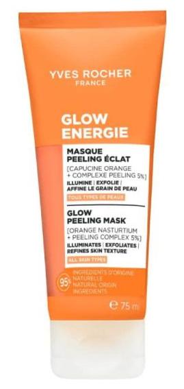 Yves Rocher Glow Energie Mască facială exfoliantă iluminatoare, 75 ml