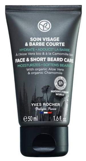 Yves Rocher Homme Groom Cremă de față și barbă scurtă, 50 ml