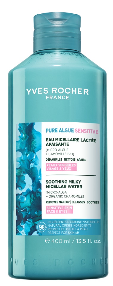 Yves Rocher Pure Algue Lapte micelar pentru piele sensibilă, 400 ml