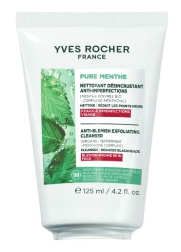 Yves Rocher Pure Menthe Scrub pentru curățarea punctelor negre, 125 ml