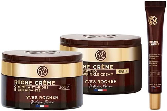 Yves Rocher Riche Creme - Cremă de zi, de noapte și de ochi, 2 х 50 + 14 ml