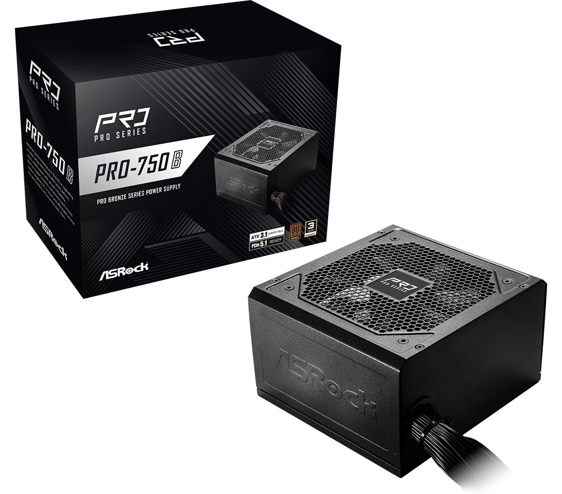 Alimentare Asrock – PRO-750B, 750W, 80 PLUS Bronze