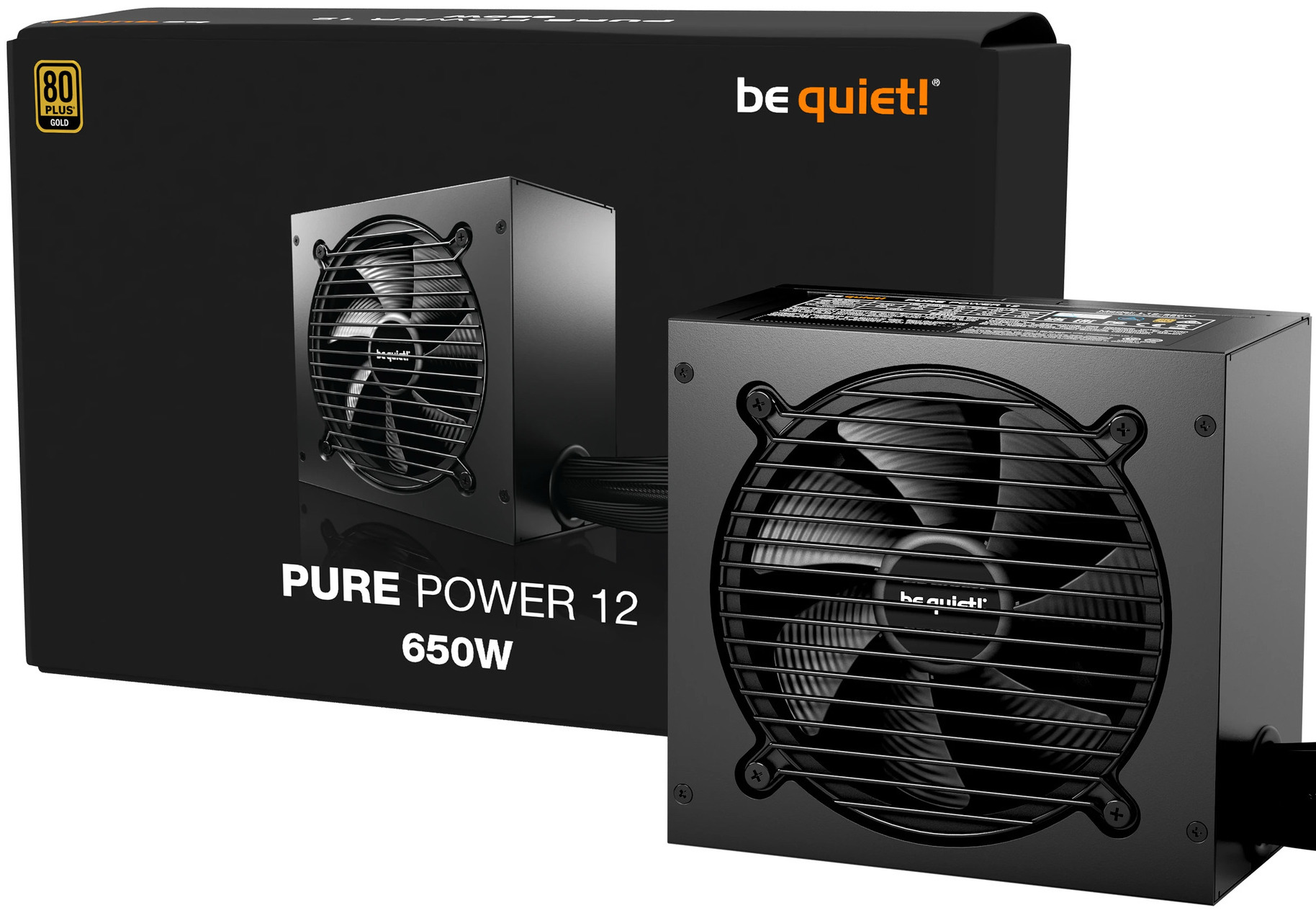 Sursă de alimentare be quiet! - Pure Power 12, 650W Gold, ATX 3.1, negru
