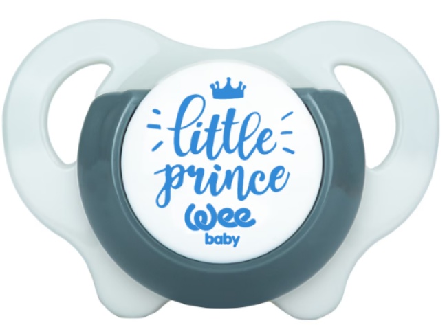 Suzetă Wee Baby - Fluture, 0-6 luni, albă