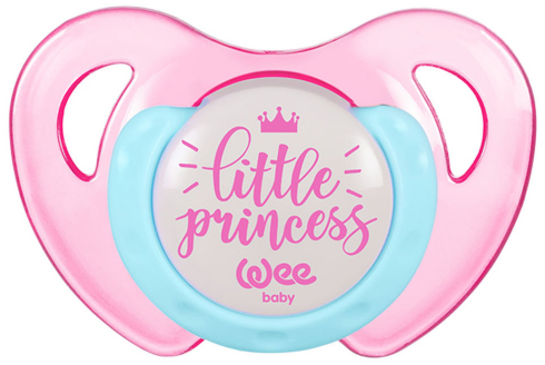Suzetă Wee Baby - Fluture, 0-6 luni, roz