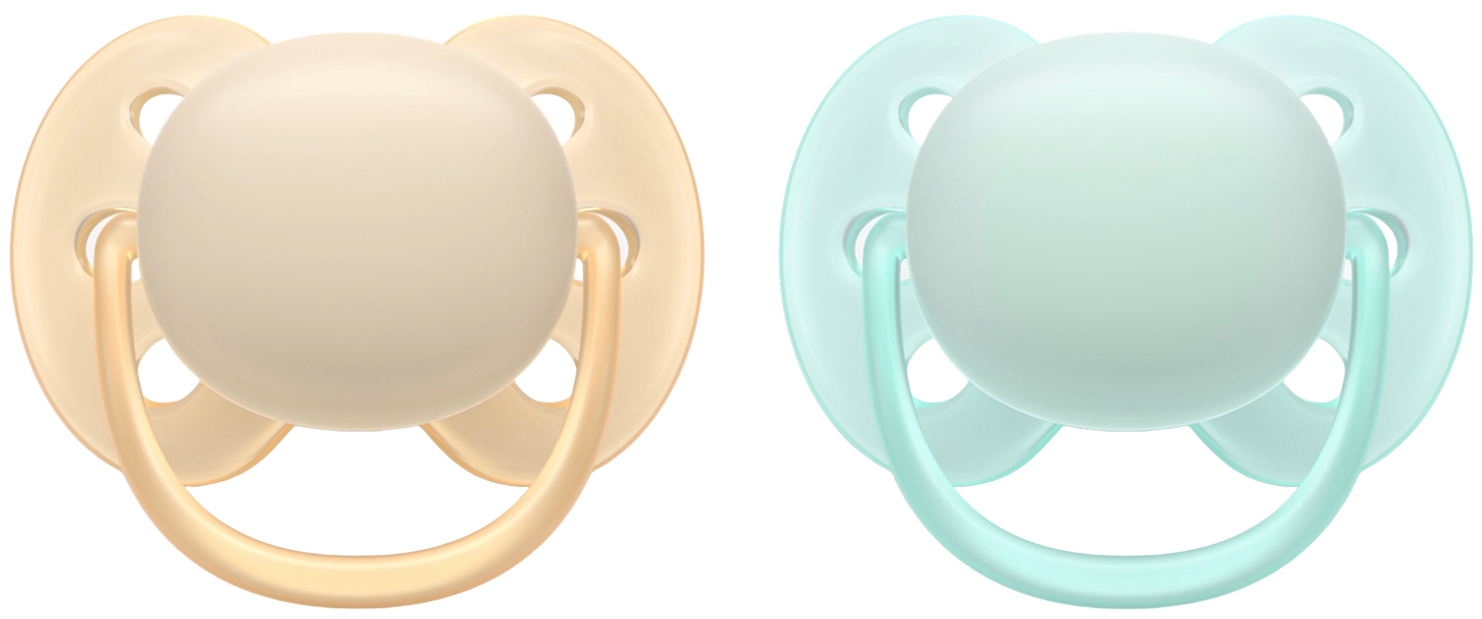 Suzete Philips Avent - Ultra Soft, 0-6 luni, 2 buc, pastel