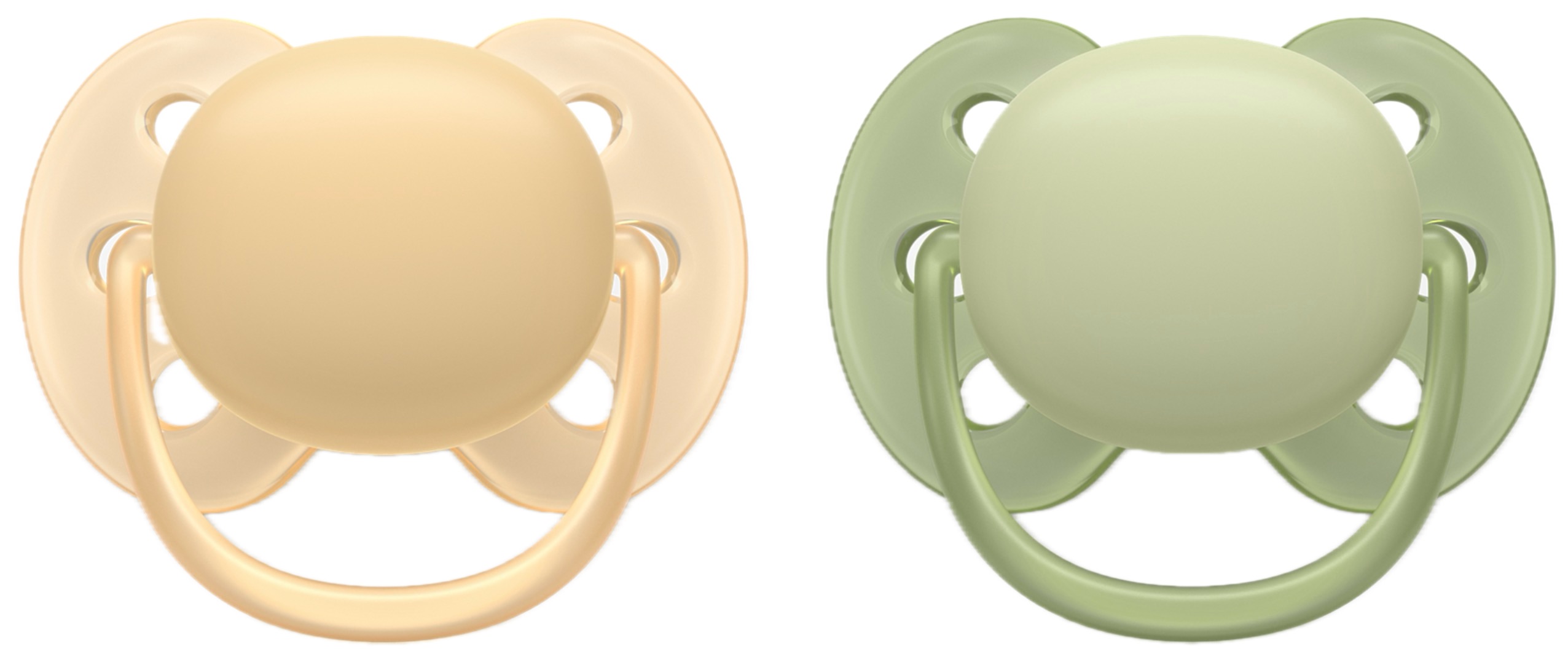 Suzete Philips Avent - Ultra Soft, 6-18 luni, 2 buc, pastel, pentru băiat