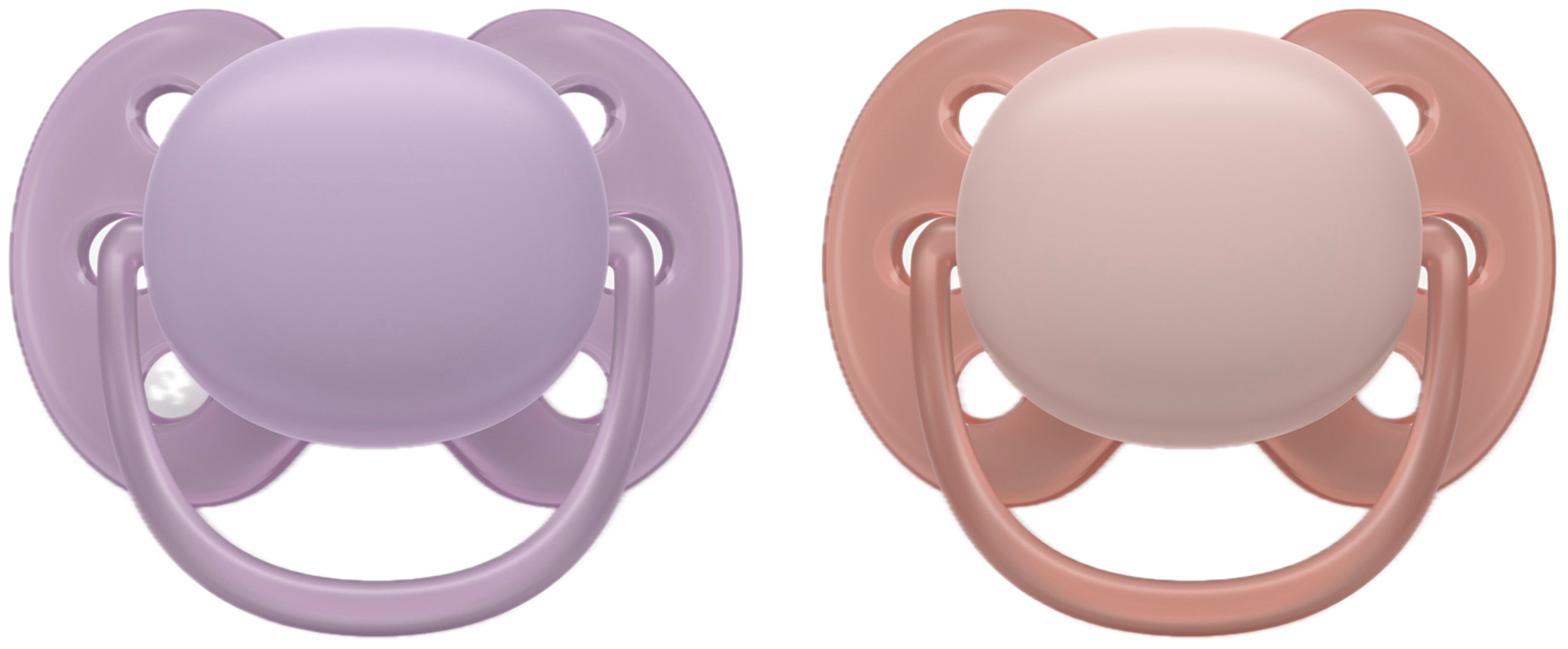 Suzete Philips Avent - Ultra Soft, 6-18 luni, 2 buc, pastel, pentru fată