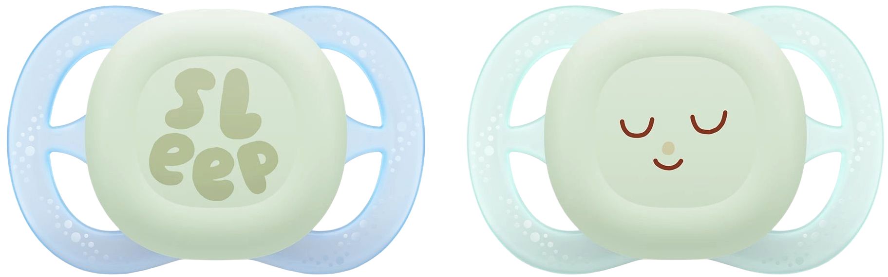 Suzete Philips Avent Ultra Start - Night, 0-2 luni, cu cutie, 2 buc, sleep, pentru băiat, new