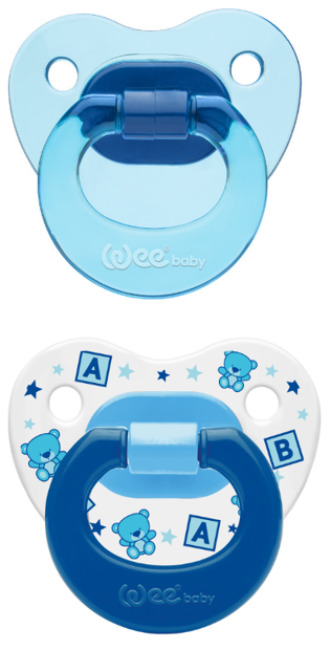 Suzete Wee Baby - 2 bucăți, 0-6 m, albastru