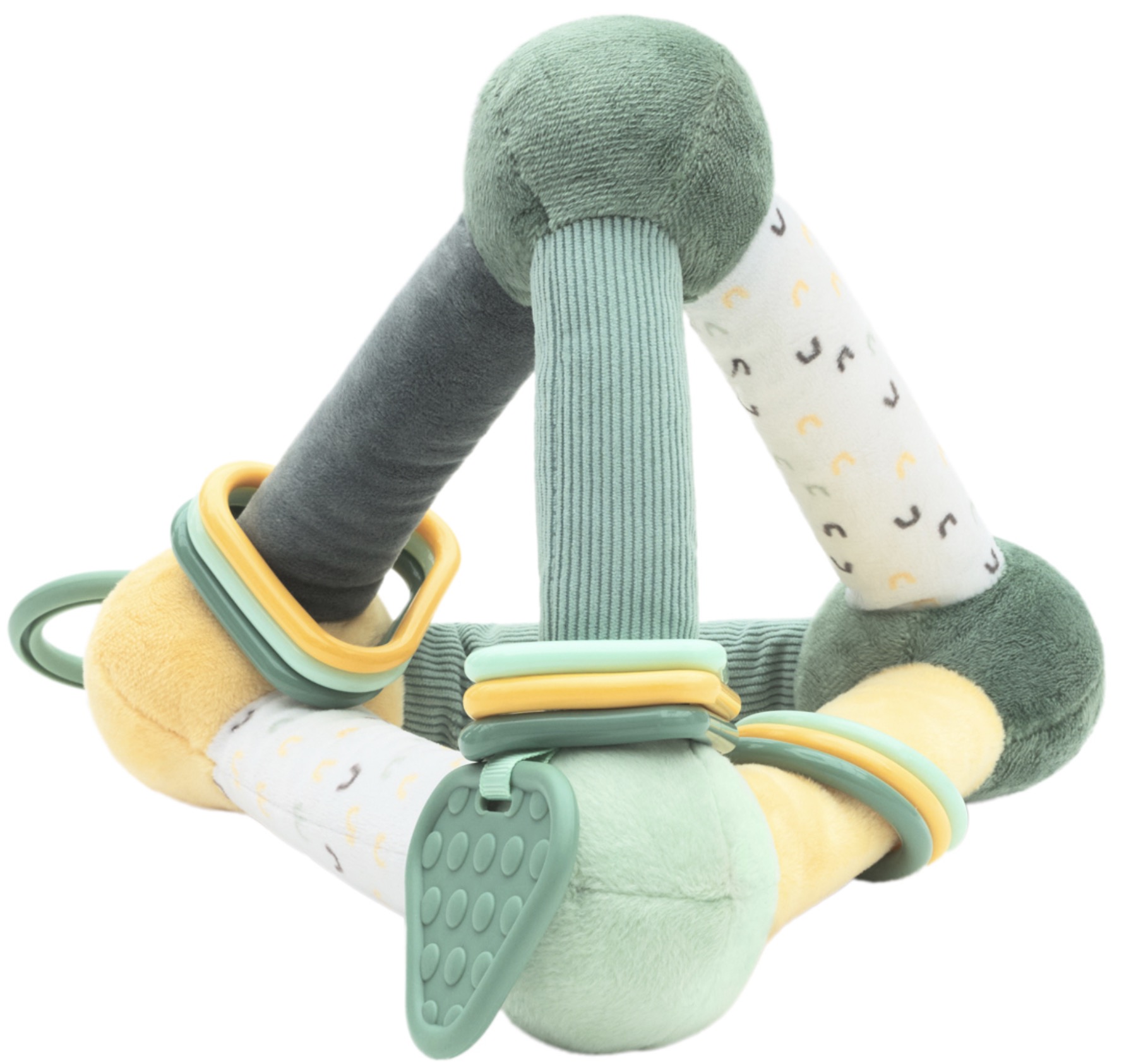 Triunghi de pluș distractiv KikkaBoo Sleepy Sheep