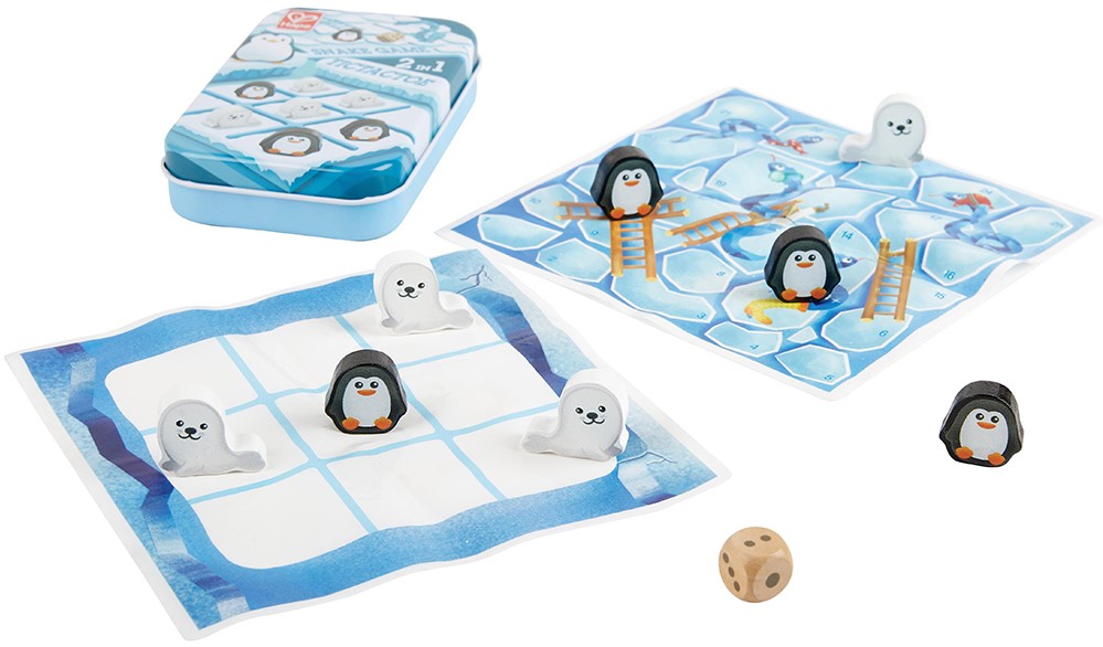 Joc de activitati Hape 2 in 1 - Sah de mare cu serpi si scari