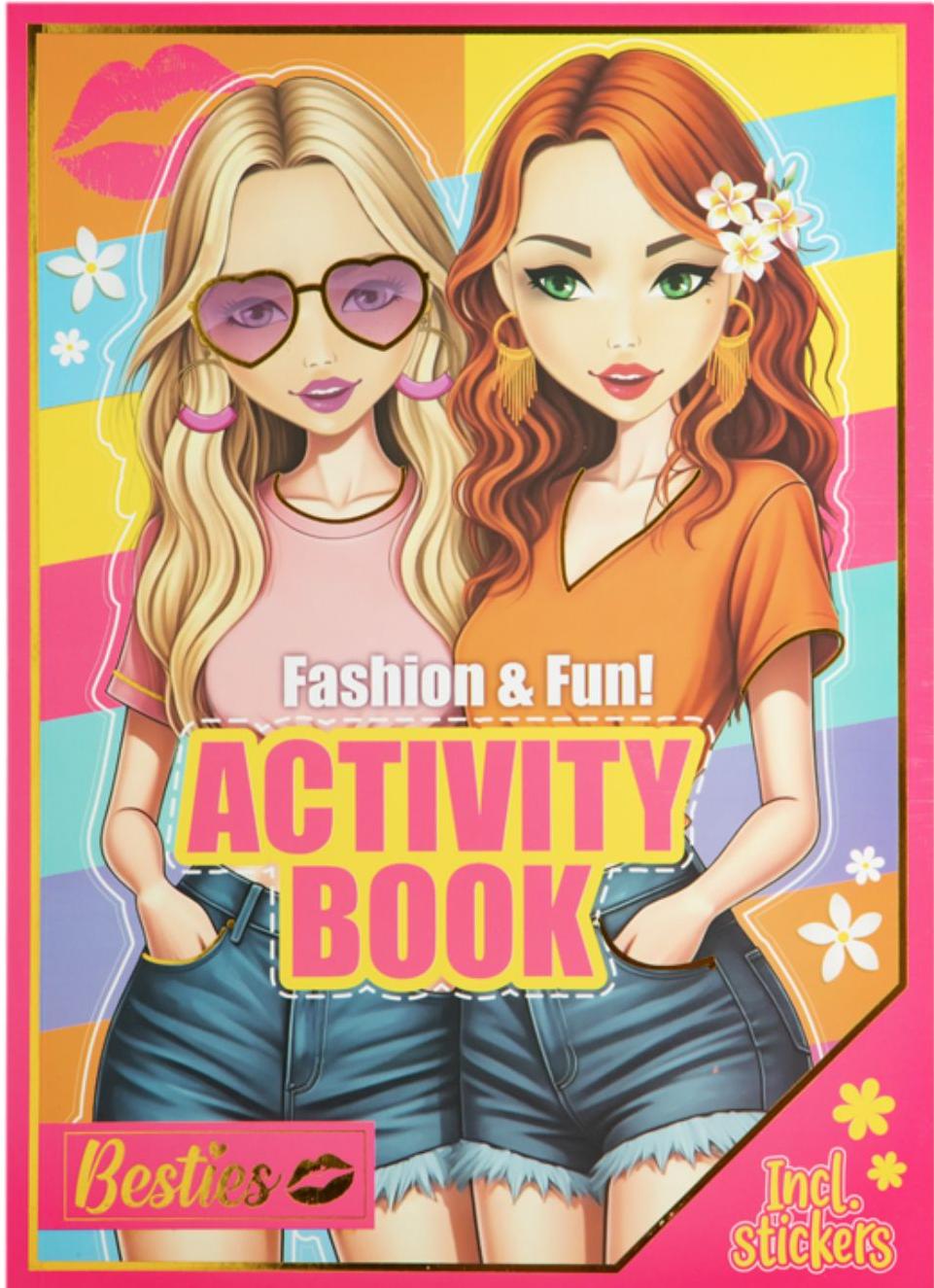 Carte distractivă Moxy Besties - Cu autocolante