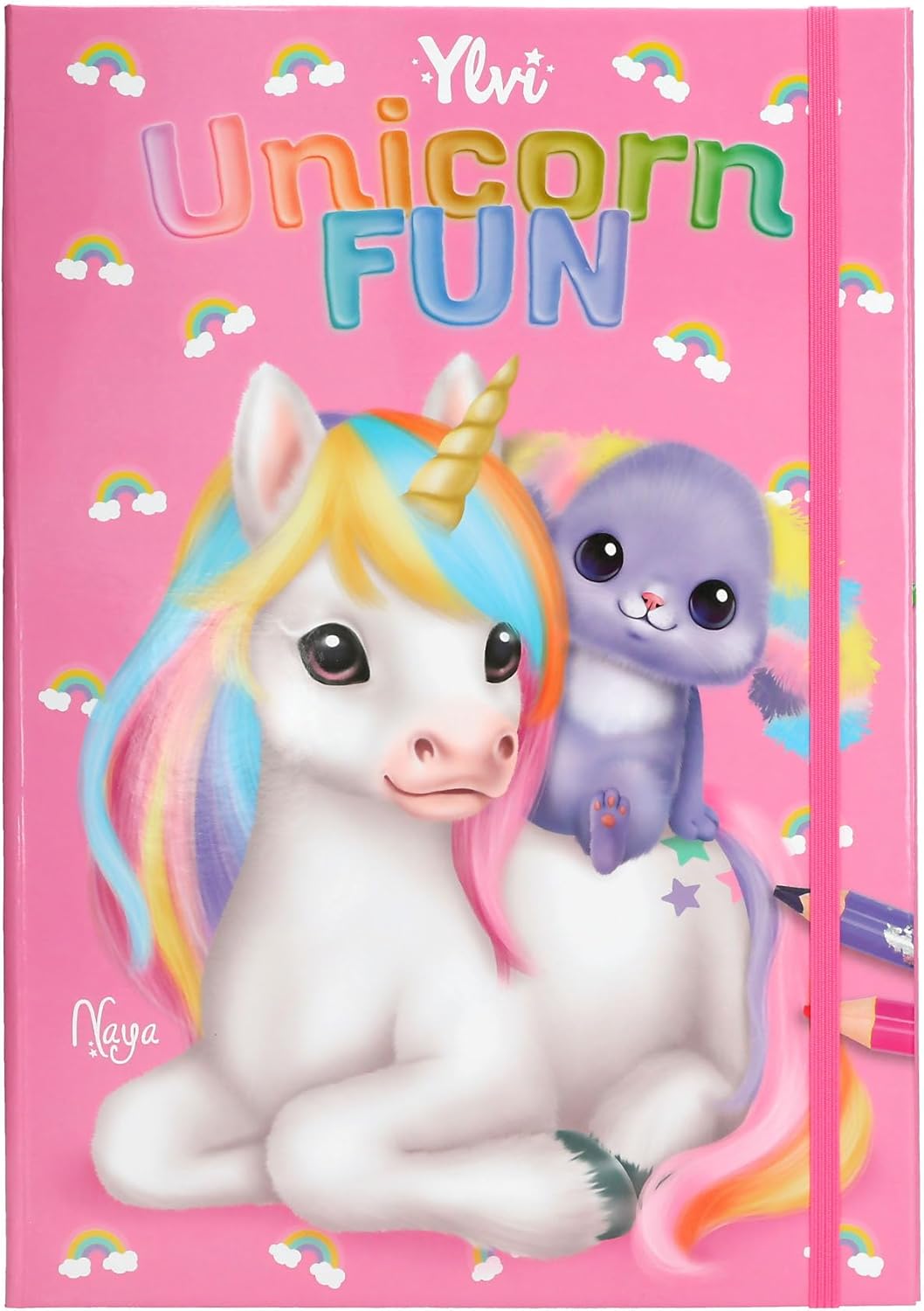 Carte distractivă Depesche Ylvi - Unicorn Fun, cu jucărie
